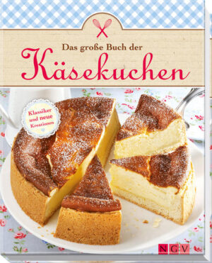 Käsekuchen machen süchtig! - Über 100 Rezepte für Käsekuchen in leckeren Varianten: von Klassikern wie Eierschecke, Käsesahnetorte oder Zupfkuchen bis hin zu köstlichen Kreationen wie Ricotta-Limonen-Torte, Schoko-Käsekuchen mit Beeren oder Trauben-Mascarpone-Torte - Mit einem Extra-Kapitel zu angesagten kleinen Kuchen und Portionsgebäck wie Mini-Tiramisu-Torte, Himbeer-Käseküchlein oder Zitronen-Cupcakes mit Frischkäse-Frosting - Jedes Rezept mit brillantem Farbfoto und ausführlicher Schritt-für-Schritt-Anleitung - Für Käsekuchen-Fans ein absolutes Muss - ""Käsekuchen"" ist das meisteingegebene Wort bei der Suche nach Backrezepten im Internet Was ist cremig, sahnig, süß und unwiderstehlich gut? Ganz klar: Käsekuchen in jeder Machart! Für eine riesengroße Fangemeinde gibt es einfach nichts Besseres. Wie schön, dass die cremig-sahnigen Kuchen und Torten so variabel sind. Mit Früchten, Streuseln, Marmelade oder Schokolade, federleicht-luftig oder unübertroffen cremig, mit oder ohne Boden, Quark, Ricotta, Sahne oder Frischkäse, auf luftigem Biskuit, knusprigem Mürbeteig oder süßem Keksboden – die Auswahl ist groß und köstlich. Wir haben über 110 Käsekuchen-Rezepte zusammengestellt: von Lieblingskuchen wie Eierschecke, Käsesahnetorte oder Zupfkuchen bis hin zu köstlichen Kreationen wie Ricotta-Limonen-Torte, Schoko-Käsekuchen mit Beeren oder Trauben-Mascarpone-Torte. Auch die Kleingebäckabteilung kommt nicht zu kurz und bietet raffinierte Leckereien wie Mini-Tiramisu-Torte, Himbeer-Käseküchlein oder Zitronen-Cupcakes mit Frischkäse-Frosting. Liebevoll gestaltet, mit brillanten Farbfotos zu jedem Rezept und detaillierter Schritt-für-Schritt-Anleitung lädt das Buch zum Nachbacken ein und ist selbst für Backanfänger geeignet. Mit diesem Buch kann der nächste Kaffeeklatsch kommen!