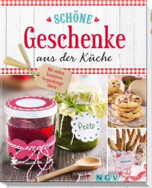 Geschenke mit Geschmack - 99 geschmackvolle Geschenke aus der Küche: von süßen Verführern wie Plätzchen, Pralinen und Mini--Törtchen über köstliche Liköre und Öle bis hin zu herrlichen Marmeladen, eingemachtem Gemüse und raffinierten Chutneys - Bebilderter Kreativworkshop zum Basteln von liebevollen Geschenkverpackungen und -verzierungen inkl. Bastelvorlagen - Mit 12 Schmucketiketten zum Selbstbeschriften Ob als Mitbringsel, kleine Aufmerksamkeit, Seelentröster oder Dankeschön: Selbstgemachtes aus der Küche ist immer etwas ganz Besonderes! Von süßen Verführern wie Plätzchen, Pralinen und Mini-Törtchen über köstliche Liköre und Öle bis hin zu herrlichen Marmeladen, eingemachtem Gemüse und raffinierten Chutneys enthält diese liebevoll zusammengestellte Rezeptsammlung geschmackvolle Geschenke für jeden Anlass. Noch persönlicher wird es mit einer selbstgebastelten Verpackung! In unserem Kreativworkshop zeigen wir Schritt für Schritt, wie man für die Köstlichkeiten kinderleicht liebevolle Geschenkverpackungen und -verzierungen selber machen kann – von hübschen Schachteln und Tütchen bis hin zu schmückenden Glas- und Flaschenverzierungen. Mit den dazugehörigen Vorlagen wird das Nachbasteln zum Kinderspiel!