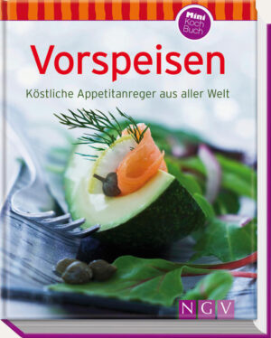 Das Beste kommt zuerst - Jedes Rezept mit verständlicher Schritt-für-Schritt-Anleitung und brillantem Farbfoto - Von Antipasti über Tapas bis Mezze: Hier findet jeder seinen neuen Lieblingsstarter - Kleines Kochbuch mit großem Charme Antipasti, Tapas, Mezze - Vorspeisen haben nicht nur viele Namen, sondern auch unendlich viele Gesichter. Eins haben die köstlichen Appetizer jedoch alle gemeinsam: Sie schmecken so unübertroffen gut, dass die Hauptspeise schnell in Vergessenheit gerät. Ob feine Suppen und frische Salate, raffinierte Vorspeisen misch Fisch, Fleisch und Gemüse oder edle Pasteten, Terrinen, Mousse & Co. für besondere Anlässe: Das Beste kommt bei uns zuerst auf den Tisch! Freuen Sie sich auf Oliven-Ricotta-Törtchen, geräucherte Gänsebrust mit Apfelkompott, Lachs-Rucola-Pastete, cremige Schwarzwurzelsuppe mit Parmesantalern und vieles mehr.