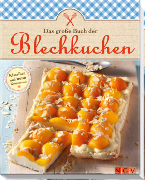 Ein ganzes Blech voll Glück Darf's ein bisschen mehr sein? Wenn schon backen, dann doch gleich richtig! Für jeden Kaffeeklatsch in größerer Runde sind unsere leckeren Blechkuchen wie geschaffen, denn bei wenig Aufwand liefern sie Kuchen satt. Neben den Blechkuchen-Klassikern backen wir einfach alles, was die Herzen von Kuchenfans höher schlagen lässt, auf dem Blech: leckere Obstkuchen genauso wie Cremig-Sahniges oder üppige Kuchen mit Schokolade, Nüssen oder Streuseln. Vom klassischen Bienenstich über Johannisbeerkuchen mit Haselnussbaiser bis zu Schoko-Sahne-Schnitten und Birnenkuchen mit Walnussstreuseln ist hier für jeden etwas dabei. Mit brillanten Farbfotos zu jedem Rezept, liebevoller Gestaltung und detaillierten Schritt-für-Schritt-Anleitungen macht das Buch gleich Lust zum Ausprobieren. Backen Sie sich durch unsere rund 100 großartigen Rezepte und finden Sie Ihren neuen Lieblingskuchen! - Rund 100 Rezepte für Blechkuchen in vielen Variationen: von Klassikern wie Bienenstich oder Donauwellen bis zu kreativen Rezeptideen wie Hugo-Sahneschnitten mit Pfirsich-Topping, Beerenkuchen mit Rosmarinstreuseln oder winterlicher Bratapfelkuchen - Die ultimative Rezeptsammlung für den Kaffeeklatsch in größerer Runde: geringer Aufwand für viel Kuchen - Jedes Rezept mit brillantem Farbfoto und gut verständlicher Schritt-für-Schritt-Anleitung