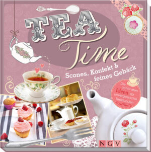 It's Teatime! Kurz bevor der Abend kommt, heißt es in Großbritannien: It's Teatime! Der Five o'Clock Tea wird serviert, die Blaue Stunde eingeläutet. Doch nicht nur in England kann man zum Nachmittags-Tee laden mit feinem Gebäck, Früchtebrot oder leichten Sandwiches. Es ist die beste Zeit, um gemütlich mit guten Freunden zu plaudern, sich an einer Tasse Tee zu wärmen und eine Kleinigkeit zu naschen. Die besten Rezepte, die zu einer stilechten Teestunde passen, finden Sie in diesem Buch. Ob traditionell mit Scones und Früchtebrot, zuckersüß mit Apple Crumble, Cupcake und Konfekt oder herzhaft mit Quiche und Pie: Genießen Sie den Nachmittag bei einer guten Tasse Tee. Besondere Tee-Rezepte aus diesem Buch machen Ihre Teatime perfekt. - Die besten Rezepte für eine stilechte Teestunde: Klassiker zum Tee, Feines zum Tee, Pikantes zum Tee, Tee-Getränke - Traditionell mit Scones und Früchtebrot, zuckersüß mit Apple Crumble, Cupcakes und Konfekt, herzhaft mit Quiche und Pie - Die schönsten Ideen für unvergessliche Teestunden - Jedes Rezept mit brillantem Farbfoto und detaillierter Schritt-für-Schritt-Anleitung - Liebevoll gestaltetes Rezeptbuch mit großem Charme, ideal auch zum Verschenken