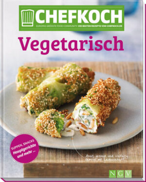 An die Töpfe, vegetarisch, los! • 55 verführerische Rezepte aus der CHEFKOCH-Community von Salaten, Suppen und Snacks über köstliche Hauptgerichte bis zu leckerer Pasta • Alle Rezepte vielfach getestet und von Nutzern der CHEFKOCH-Website bewertet • Mit Extra-Kapitel zu veganen Desserts – süße Ideen für ein gutes Gefühl Gesunde, frische Küche, die der ganzen Familie schmeckt und auf Fleisch und Fisch verzichtet, ist schwer zu finden? Ganz im Gegenteil! Bei der Plattform CHEFKOCH.de und dem gleichnamigen Magazin stellen die kochbegeisterten User herrliche vegetarische Rezeptideen zur Verfügung, die im Handumdrehen zu Ihren neuen Lieblingsrezepten zählen werden. Damit Sie gleich in die bunte Gemüsewelt starten können, haben wir für Sie in diesem Buch die besten Rezepte aus dieser umfangreichen Sammlung zusammengestellt – vom CHEFKOCH-Team geprüft, nachgekocht und neu fotografiert. Wir empfehlen leckere Snacks wie panierte Feta-Häppchen oder die pikante Avocadocreme und frische Salate wie den amerikanischen Krautsalat oder den türkischen Tomatensalat. Aromenvielfalt und grüne Power beweisen ein süß-herbes Fenchelrisotto oder die verführerische Rotkohltarte. Mit dem Alleskönner Pasta zaubern Sie Cannelloni mit Spinat-Käse-Füllung, Spaghetti mit grünen Bohnen oder zitrusfrische Zucchininudeln. Zum Dessert schmecken ein Bananen-Kiwi-Smoothie oder der Apfelkuchen mit Zimtstreuseln, die sogar vegan sind. Da bleiben keine Wünsche offen.