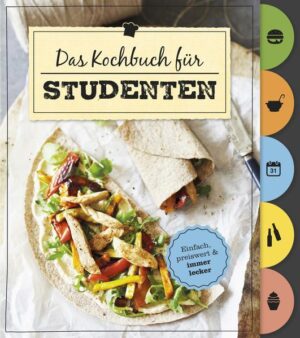 Der Hunger kennt keine Semesterferien - Besonders praktisch: mit Griffregister zur optimalen Übersicht - Abwechslungsreiche Rezepte für jeden Tag - Jedes Rezept mit Farbfoto und genauer Schritt-für-Schritt-Anleitung - Ausführliche Einleitung mit Informationen zu Einkauf, Vorratshaltung, Arbeitstechniken etc. sowie viele nützliche Tipps Eine Vorlesung jagt die nächste und die restliche Zeit geht fürs Pauken drauf – da bleibt das bewusste Essen oft auf der Strecke. Mit unseren unkomplizierten Rezepten für den Studenten-Alltag schaffen wir Abhilfe! Denn die ebenso einfache wie gesunde Alternative zu langweiligem Mensa-Essen, Fertiggerichten und Fast Food heißt: selber kochen! Ob kleine Snacks für den ultimativen Energiekick, stärkende Suppen für die Vorlesungspause, köstliche Hauptgerichte für jeden Tag, buffettaugliche Gerichte für die nächste WG-Party oder süßes Seelenfutter für zwischendurch: Alle Gerichte lassen sich schnell und einfach zubereiten, schmecken jedem und schonen die Haushaltskasse!