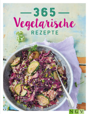 Gesund kochen an jedem Tag im Jahr • 365 tolle Rezepte, bei denen man Fleisch garantiert nicht vermisst • Gesunde Rezeptideen, die der ganzen Familie schmecken • Ob Suppen & Snacks, Pasta, Pizza oder Grillideen - hier ist für jeden etwas dabei So richtig frisch und gesund oder doch üppig und herzhaft? Viele Kleinigkeiten für ein gemütliches Beisammensein oder Leckeres für mittags oder abends? Mit diesem Buch geht einfach alles! Mit unseren 365 traumhaften Rezepten bringen Sie Jeden-Tag-Veggies genauso wie Halbtags-Vegetarier und Fleischpauseneinleger an einen Tisch. Einfach lecker, abwechslungsreich und aufregend – für jede Gelegenheit und jeden Geschmack.