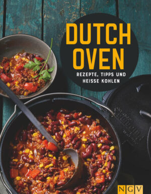 Einmal Dutch Oven, immer Dutch Oven -ÜBER 40 REZEPTE für Eintöpfe, Fleisch, Geflügel, Fisch, Brote, Aufläufe und Beilagen -TIPPS UND TRICKS zu Kauf, Technik und Gerichten -KONKRETE ANLEITUNG zur Verwendung des Topfes -MIT BRIKETT-TABELLE zum perfekten Einheizen Pure Grill-Power! Der gusseiserne Topf ist ein absoluter Outdoor-Traum und für das Kochen im Freien gemacht. Ob mit glühenden Kohlen, auf dem Grill oder über offenem Feuer - mit dem Dutch Oven kann man fast überall fast alles zubereiten: zartes Pulled Pork, sämige Lasagne, würziges Schichtfleisch, Chili con Carne und knusprige Blätterteig-Schneckchen.