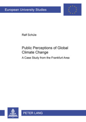 Honighäuschen (Bonn) - Taking public perceptions of global climate change as an example for contemporary environmental studies from the social sciences, this study from the Frankfurt area experiments with new ways of data generation and data analysis: Concerning the former, moderated focus groups are used in which computer models are presented to inform the participating public about global environmental issues. Concerning the latter, an improved ideal type methodology is applied. After exploring different dimensions of the participants perceptions of the climate issue (e.g. framings, expectations from experts, change of perceptions during the group process), four ideal types of climate protection and four types of knowledge processing among the general public are differentiated. Both methodology and empirical findings are related to the theory of Reflexive Modernization.