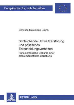 Honighäuschen (Bonn) - Ungeachtet einzelner Erfolge in der Umweltpolitik beweist nicht zuletzt die Vielzahl meteorologischer Extremsituationen, dass wir uns einem Klimawandel ausgesetzt sehen, der als Indiz einer langfristigen Gefährdung menschlicher Lebensgrundlagen durch den Menschen selbst gilt. Am Beispiel der Plenardebatten im Bundestag wird der Nachweis erbracht, dass im Themenfeld der schleichenden Umweltzerstörung verbale und kommunikative Muster vorherrschen, die nicht geeignet sind, den Ressourcenverbrauch und die Systembelastung nennenswert zu schmälern. Gerade in der Umweltpolitik ist die Theorie des inkrementalistischen Entscheidungsverhaltens von höchster Aktualität. Hieraus lässt sich ein Plädoyer für eine völlige Neubestimmung umweltpolitischer Zielsetzungen, Instrumente und Zeitvorstellungen ableiten.