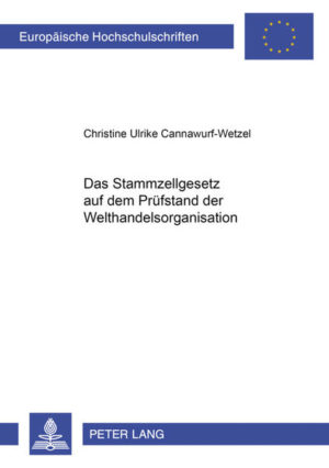 Honighäuschen (Bonn) - Die biomedizinische Forschung hat in den letzten Jahren große Fortschritte gemacht und zum Teil spektakuläre Ergebnisse erzielt. Ein wichtiger Forschungsbereich ist die Forschung mit embryonalen Stammzellen. Das deutsche Stammzellgesetz reguliert diese Forschung und den Umgang mit embryonalen Stammzellen. Die Untersuchung setzt sich mit der Frage auseinander, inwieweit das deutsche Stammzellgesetz mit den Regelungen des Welthandelsrechtes vereinbar ist. Dabei wird zunächst auf die Entstehung des Stammzellgesetzes und die zugrunde liegende ethische Debatte eingegangen. In einem rechtsvergleichenden Teil werden die rechtlichen Situationen in 13 Staaten sowie bestehende internationale Regelungen dargestellt. Auf dieser Grundlage wird sodann untersucht, ob embryonale Stammzellen Waren im Sinne des GATT sind und ob die Regelungen des Stammzellgesetzes Handelsbeschränkungen nach den Vorschriften des GATT darstellen.