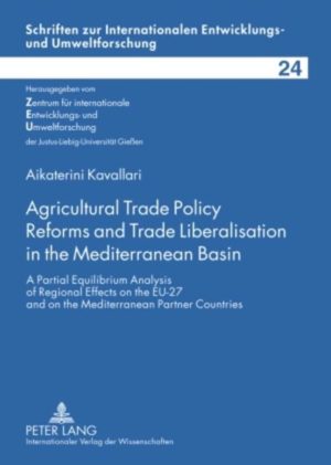 Honighäuschen (Bonn) - Bilateral and multilateral trade agreements have been gaining attention and relevance in recent years. For the countries around the Mediterranean basin the most important regional trade agreements involved are the Euro-Med Agreements, which influence their trade flows as they aim to promote regional integration. Based on the theory of applied welfare economics, this study analyses empirically the impacts of different policy scenarios on the agricultural sector of Mediterranean countries by using an extended and modified version of the trade policy model AGRISIM. The results show that trade liberalisation, either multilateral or bilateral, would be beneficial for the Mediterranean agricultural markets due to positive welfare effects and should be considered by policy makers.