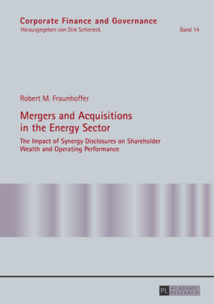 Honighäuschen (Bonn) - The study analyzes the impact of voluntary synergy disclosures at the M&A announcement on M&A transactions in the European as well as in the US energy sector. Thereby, not only is the capital market perspective considered on both a long- and short-term horizon, but the operational point of view is also taken into account. The author shows, while utilizing the event study methodology, that capital markets attribute increased returns to those M&A transactions which expect synergy gains for both the US and European market. As the post-merger accounting study confirms the realization of these announced synergy gains, it may be inferred that capital markets do not overreact and management boards are not overconfident in realizing merger gains.