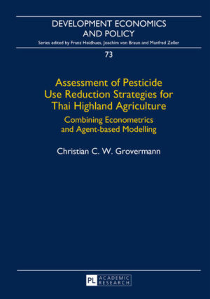 Honighäuschen (Bonn) - This study combines econometrics and agent-based modelling to evaluate the impacts of a range of pesticide use reduction strategies in the context of Thai highland agriculture. Pesticide productivity and pesticide overuse are quantified, while determinants of the adoption of innovations in pesticide use reduction are estimated. On that basis, the Mathematical Programming-based Multi Agent System (MPMAS), a bio-economic simulation model, is used to ex-ante assess the adoption of Integrated Pest Management (IPM) in combination with a series of market-based instruments that boost the transition to more sustainable pest control practices. The MPMAS simulation results demonstrate that, over five years, it is possible to bring down levels of pesticide use significantly without income trade-offs for farm agents. A proportional tax, increasing the price of synthetic pesticides by 50% on average, together with bio-pesticide subsidies for IPM proves to be the most cost-effective and practicable policy package. IPM practices are adopted by up to 75% of farm agents and pesticide use reductions reach up to 34%.