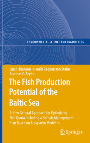 Honighäuschen (Bonn) - It presents a new approach to set fish quota based on holistic ecosystem modeling (the CoastWeb-model) and also a plan to optimize a sustainable management of the Baltic Sea including a cost-benefit analysis. This plan accounts for the production of prey and predatory fish under different environmental conditions, professional fishing, recreational fishing and fish cage farm production plus an analysis of associated economic values. Several scenarios and remedial strategies for Baltic Sea management are discussed and an "optimal" strategy motivated and presented, which challenges the HELCOM strategy that was accepted by the Baltic States in November 2007. The strategy advocated in this book would create more than 7000 new jobs, the total value of the fish production would be about 1600 million euro per year plus 1000 million euro per year related to the willingness-to-pay to combat the present conditions in the Baltic Sea. Our strategy would cost about 370 million euro whereas the HELCOM strategy would cost about 3100 million euro per year. The "optimal" strategy is based on a defined goal - that the water clarity in the Gulf of Finland should return to what it was 100 years ago.