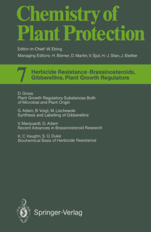 Honighäuschen (Bonn) - Chemistry of Plant Protection, Volume 7, provides critical review articles on new aspects of herbicide resis- tance, serving the needs of research scientists, pesticide manufacturers, government regulators, agricultural practitioners.