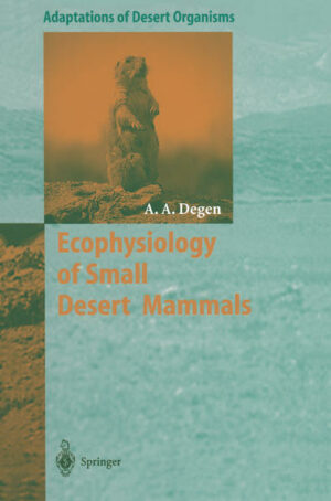 Since small mammals have a large surface to mass ratio, one would expect them to quickly dehydrate and perish at high environmental temperatures. Nonetheless, a large number of small mammal species inhabit deserts. This fascinating phenomenon is investigated by Prof. A. Allan Degen in his book. The majority of small desert mammals are rodents, but shrews of several grams and small foxes of 1 kg are also present. Their survival is due mainly to behavioural adaptations and habitat selection, however, physiological adaptations also contribute to the success. Interestingly, many small mammals that live in different deserts of the world show similarities in their adaptive traits although they have different taxonomic affinities.