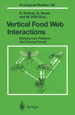 In the past years, much work has been carried out on either life-history evolu tion or structure and function of food webs. However, most studies dealt with only one of these areas and often touched upon the other only marginally. In this volume, we try to synthesize aspects of both disciplines and will concen trate on how the interactions between organisms depend on their life-history strategies. Since this is a very comprehensive topic, this volume will focus on vertical interactions to remain within a clearly arranged field. We present some scenaria based on life-history variation of resource and consumer, and show how particular patterns of life-history combinations will lead to particular patterns in trophic relationships. We want to deal with the selective forces underlying these patterns: the degree of specificity of the consumers deter mines the dependence on its resource, and its adaptation to the spatial and temporal availability of the resource. In this respect, the spatial structure of the resource and its "quality" may play an important role. The impact of natural enemies is another important selective force which may influence the evolu tion of interactions between species and the structure of communities. Here, the acquirement of an enemy-free space may provide selective adavantages. The importance of the impact of enemies is also expressed by the development of numerous and sometimes very subtle defense strategies. This will be dem onstrated especially for various aspects of chemical ecology.
