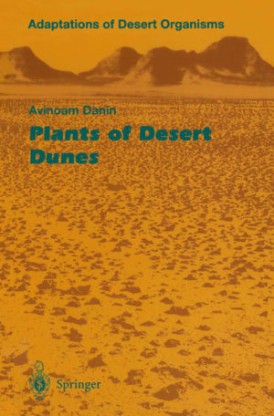 Honighäuschen (Bonn) - Based on three decades of field experience in southwest Asia, southern Africa, and the southwest United States, the author summarizes the major adaptations of plants to desert dunes. This integrative study of plant and diaspore morphology, reactive growth, life cycles, and environmental factors explains and predicts plant distribution. Many kinds of dune syndromes, plant case studies and vegetation transects are discussed and illustrated to clarify the significance of adaptations to specific habitat factors. Although the focus is on vascular plants, the development of microbiotic soil crust, its function, and its composition are discussed as well.