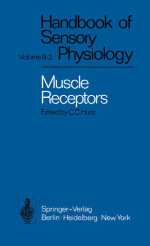 Honighäuschen (Bonn) - This section will consider the structure and function of muscle receptors, as well as the central nervous system mechanisms with which they are concerned. In volume I of this Handbook, receptor mechanisms are discussed in detail. Also, the crustacean stretch receptor and the frog muscle spindle have been considered. The present section will be concerned with vertebrate muscle receptors with an emphasis on mammals. Muscle receptors provide interesting examples of specialized mechanorecep tors. The muscle spindle is a striking case of a receptor which is regulated in its function by the central nervous system in efferent neurons. Muscle receptors have long been known to playa crucial role in the reflex regulation of movement. In recent years it has become apparent that these receptors are also important in sensory phenomena such as the perception of position and movement. St. Louis, July 1974 c.c. HUNT Contents Chapter I The Morphology of Muscle Receptors. By D. BARKER. With 99 Figures . . . . . . . . . . . . . . . .. 1 Chapter II The Physiology of Muscle Receptors. By C.C. HUNT. With 21 Figures . . . . . . . . . . . . . . . . . 191 Chapter III Central Actions of Impulses in Muscle Afferent Fibres. By A. K. McINTYRE. With 8 Figures 235 Author Index 289 Subject Index 299 List of Contributors BARKER, David Department of Zoology, University of Durham, Science Laboratories, South Road, Durham DH1 3LE, Great Britain HUNT, Carlton C. Department of Physiology and Biophysics, Washington University, School of Medicine, 660 South Euclid Avenue, St. Louis, Mo. 63110, USA McINTYRE, A. K.