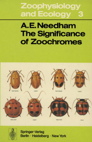 Honighäuschen (Bonn) - As the title indicates, the theme of this book is the functions of biochromes in animals. Recent works on zoochromes, such as those of D. L. Fox (1953), H. M. Fox and VEVERS (1960) and VUILLAUME (1969), have been concerned primarily with the chemical nature and the taxonomic distribution of these materials, and although function has been considered where relevant this has not been the centre of interest and certainly not the basis for the arrangement of the subject matter. Functional significance is a profitable focus of interest, since it is the one theme which can make biochromatology a discrete and integral subject, and because it is the main interest in all biological fields. At present chromatology seems to be a particularly schizoid subject since it is clear that in metabolic functions biochromes are acting in a chemical capacity whereas integumental pigments function mainly biophysically, in neurological and behavioural contexts. It is profitable to attempt an integration by studying the functions of as many chromes as possible, from all aspects.