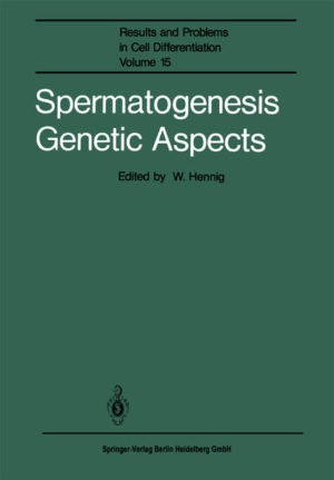 Honighäuschen (Bonn) - Spermatogenesis is one of the fundamental but at the same time also one of the most complex differentiation processes in higher eukaryotes. For a long time the development of spermatozoa has been considered as related solely to the needs of transfer of the paternal genome into the egg. Other paternal contributions to the development of the embryo were not seriously considered. Only recently has it become evident, from studies of mouse embryonic development by Solter and colleagues, that also the paternal genome carries regulatory information into the zygote since the development of a mouse embryo requires the presence of the maternal as well as of the paternal pronucleus. This means that we have to pay more attention to the development of male gametes, since the imprinting of the paternal genome obviously required for the early embryonic development must occur during male gamete development. Despite the fundamental character of sperm development as a cellular differentiation process, no coherent concepts for studies of this process exist. Many morphological, and in particular ultrastructural, details of sperm devel opment and sperm structure are known, but this knowledge has not been assembled into a consistent picture reflecting the basic features of this differ entiation process. One of the reasons for the failure to construct such a picture is the fact that also the genetics of sperm development is poorly developed. For elaborating concepts of early embryonic development the study of mutants has been, and still is, indispensible.