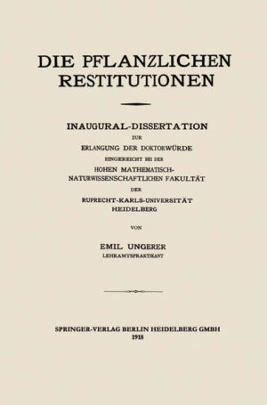 Honighäuschen (Bonn) - Dieser Buchtitel ist Teil des Digitalisierungsprojekts Springer Book Archives mit Publikationen, die seit den Anfängen des Verlags von 1842 erschienen sind. Der Verlag stellt mit diesem Archiv Quellen für die historische wie auch die disziplingeschichtliche Forschung zur Verfügung, die jeweils im historischen Kontext betrachtet werden müssen. Dieser Titel erschien in der Zeit vor 1945 und wird daher in seiner zeittypischen politisch-ideologischen Ausrichtung vom Verlag nicht beworben.