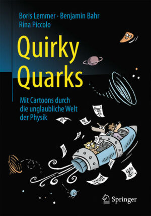 Honighäuschen (Bonn) - Ihr mögt Quantenphysik, Kosmologie und den Humor der Serie The Big Bang Theory? Ihr seid auf der Suche nach einer lustigen, unkomplizierten Erklärung für die Physik, die hinter Zeitreisen, Wurmlöchern, Antimaterie und Dunkler Energie steckt? All das  und noch viel mehr  findet ihr in diesem mit Comics und Fakten gefüllten Buch. Quirky Quarks bietet euch:Die größten Mysterien unseres Universums, erklärt durch die neuesten wissenschaftlichen Erkenntnisse in einer allgemein verständlichen Sprache. Jede Menge Cartoons, Comics und Humor. Einen unkomplizierten Einblick in die oft recht bizarre Natur der Realität. Beim Lesen werdet ihr sehen, dass knallharte Wissenschaft auch verständlich ist, ohne dass einem gleich der Kopf platzt. Egal ob für Schüler, Lehrer, Physiker oder einfach Liebhaber des Kuriosen: Dieses Buch liefert euch auf eingängige Art physikalische Erkenntnisse in einer bezaubernden und unterhaltsamen Comic-Welt, die von zwei Hunden, einer Katze und einigen sehr komischen Quarks bewohnt wird. Mit top-aktuellen, wissenschaftlich-fundierten Beiträgen von Boris Lemmer und Benjamin Bahr, sowie Zeichnungen der Karikaturistin Rina Piccolo, ist dieses Buch die kurzweiligste wissenschaftliche Lektüre, die es auf dem Markt gibt.