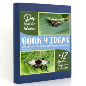 BOOK 4 IDEAS modern | Edelfalter - 2 -, Notizbuch, Bullet Journal mit Kreativitätstechniken und Bildern, DIN A5 | Honighäuschen