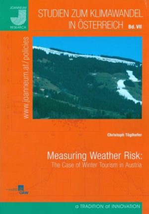 Honighäuschen (Bonn) - Weather affects many economic sectors, in particular sectors like agriculture, energy, construction and tourism. While this is well known to those facing losses, it is generally difficult to measure this weather risk at appropriate temporal and spatial scales and make it comparable. In this book a unique framework for assessing non-catastrophic weather risk is presented and applied to the example of the winter tourism industry in Austria. Weather risk is expressed as Value at Risk(weather), in short VaR(weather), which corresponds to the maximum loss from adverese weather conditions that is not exceeded with a given probability level over a given period of time, for example a 1 in 20 year event.