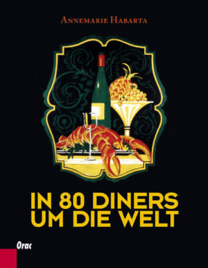 Köstlich exotisch - eine nostalgisch-kulinarische Reise rund um die Welt. Die Reise „In 80 Diners um die Welt“ nimmt ihren Ursprung im weltbekannten und mehrmals verfilmten Roman von Jules Verne „In 80 Tagen um die Welt“. An den Stationen, die sein Held Phileas Fogg und dessen Diener Jean Passepartout auf ihrer Reise berühren, zeigt sich das ganze Spektrum der Küchentraditionen rund um den Globus. Die „80 Diners“ beginnen mit einem Frühstück des Mr. Fogg im Londoner Club. Es folgen englische und französische Menüs, ägyptische, indische, chinesische und japanische Gerichte und selbstverständlich ausgiebige Diners auf Transatlantik-Dampfern. Garniert mit Zitaten aus dem Jules-Verne-Klassiker, Geschichten und Anekdoten rund ums Essen und Reisen, Nostalgie-Illustrationen und -Postkarten ist es ein charmantes Geschenkbuch - zum Lesen, Schmökern und Ausprobieren exotischer Köstlichkeiten.