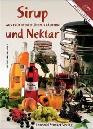 Herrlich schmeckende Fruchtsirupe zum Verdünnen und fertig aufbereitete Nektare lassen sich aus Blüten, Früchten und Kräutern in jeder Küche zaubern. Klare Anleitungen lassen die Säfte gelingen, neben Standardrezepten versprechen ungewöhnliche Zutaten neue Geschmackserlebnisse. ● Arten der Saftgewinnung und Sterilisierung, Zusatzstoffe, Haltbarkeit ● Nektar aus Birne, Weichsel, Pfirsich, Himbeere, Erdbeere u. a. ● Blütensirup von Rosen, Akazien, Holunder und Traubenkirsche. ● Kräutersirup aus Ingwerwurzel, Indianernessel, Zitronenmelisse, Isop, Spitzwegerich oder Löwenzahn, Apfelminze oder Fichtenspitzen. ● Fruchtsirup aus Trauben, Himbeere, Johannisbeere/Ribisel, Weichsel und Holunder. ● Medizinische Sirupe aus Feigen, Rettich.