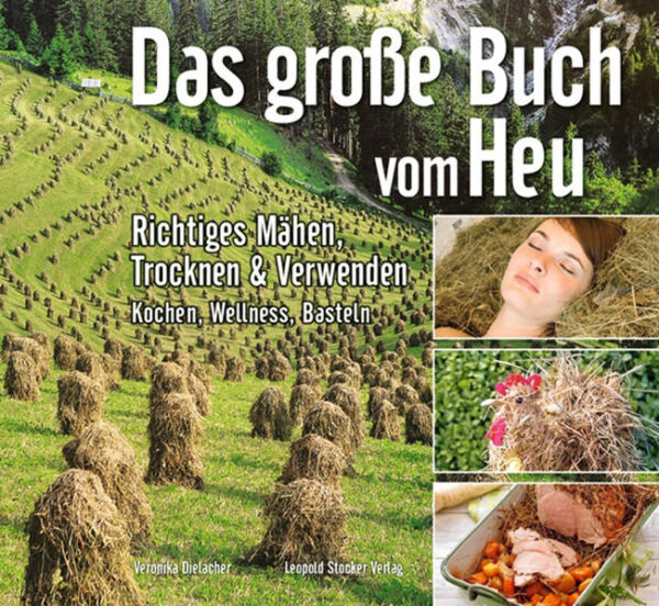 Honighäuschen (Bonn) - Natur pur  Wann mähen und wie verwenden?  Mähen mit der Sense, trocknen auf Gerüsten  50 Rezepte und Anleitungen für Kochen mit Heu, Wellness, Gesundheit sowie kleine Basteleien In Naturgärten, Hanglagen und Streuobstwiesen wird Gras oft noch von Hand gemäht. Doch wie mäht man mit einer Sense, wie wetzt und dengelt man sie? Wie wird (auch maschinell gemähtes) Gras richtig getrocknet? Wer wenig, aber hochwertiges Heu ernten will, wird auch heute oft jene Trockengerüste errichten, die früher als Heumandln, Diemen, Heureiter und Heinzen (Hiefel) die sommerliche Landschaft prägten. Und wer Heu als Futtermittel für Heimtiere einsetzt, muss die unterschiedlichen Bedürfnisse von Pferden, Kaninchen, Meerschweinchen, aber auch Schafen und Ziegen, Wildtieren und Rindern kennen. Ein eigenes Kapitel, ja ein Trendthema ist die Verwendung von Heu in der Küche: Heusuppe, Schweinebraten im Heubett, Heublumensirup, Heubrot und Heublumenschokolade stehen für eine Vielzahl von Rezepten. Auch für Wellness, Kosmetik und in der Naturheilkunde werden Heu und Heublumen eingesetzt, in Aufgüssen, Bädern und der Sauna, für Inhalationen, Duftpolster und Cremen. Kleine Basteleien mit Heu runden das Buch ab.