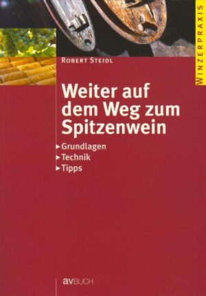 Mangelnder Erfolg bei der Weinproduktion ist oft auf einige wenige Gründe zurückzuführen - sowohl bei der Gewinnung des Traubenpotenzials als auch bei der Vermeidung von Verlusten werden einige Fehler häufig gemacht. Diese gilt es, zu vermeiden und auch die "Hausaufgaben", die den Weingarten betreffen, sorgfältig zu erledigen. Vor allem die Art und Weise der Traubenverarbeitung - also die kurze Dauer von der Lese bis zum Gärbeginn - beeinflusst den Weincharakter in besonders hohem Maße. Der 2003 erschienene erste Band (Der Weg zum Spitzenwein), legt in einigen Schwerpunkten dar, worauf es ankommt