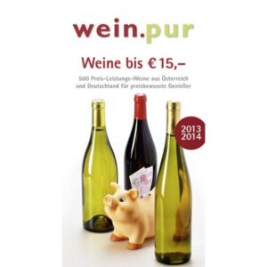 Sie suchen gute Weine zu fairen Preisen? Dann ist der neue Weinguide „Österreich und Deutschland bis € 15,-„ vom Team der Zeitschrift wein.pur der richtige Ratgeber für Sie! Denn es sind nicht nur die berühmtesten und teuersten Weine, die Genießern Freude bereiten.