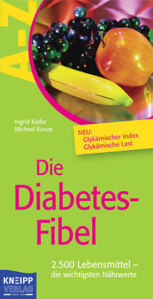 Ein unverzichtbares Nachschlagewerk für alle Diabetiker, für Personen mit Stoffwechselproblemen sowie Übergewichtige, denen eine gesunde, fettarme Ernährung am Herzen liegt. Mit dieser informativen, handlichen Fibel können sie Lebensmittel besser auswählen und ihre Ernährung optimieren.Die Diabetes-Fibel enthält ca. 2.500 Lebensmittel, die in Gruppen (Fleisch, Milchprodukte, Obst, Süßigkeiten usw.) unterteilt sind.