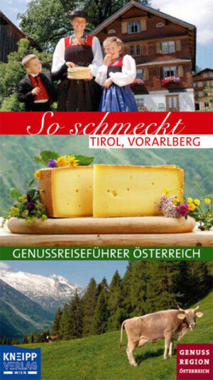 "So schmeckt Tirol, Vorarlberg" ist ein Genussreiseführer durch diese beiden österreichischen Bundesländer. entlang von Genussrouten können regionale Produkte und Spezialitäten entdeckt, verkostet und eingekauft werden. Mit umfassendem Adressteil.