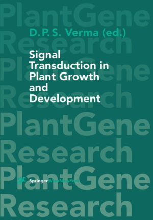 Honighäuschen (Bonn) - Plant growth and development is controlled by various environmental cues that are sensed by the plant via various signal transduction pathways coupled to specific response. Some of these pathways are conserved from yeast to plants being regulated by various kinases and phosphatases. In addition, plants have many unique pathways that transduce to specific signals such as light, phytohormones and oligosaccharides. This volume highlights some of the examples of the plant signal transduction machinery opening new vistas in research on plant growth and development. The new technologies including the use of bacteria, yeast and Arabidopsis as functional complementation systems are providing proof of function of many of the proteins that show homology to those from other organisms. These studies will eventually lead to improvement of crop plants and use of plants as a new resource for producing desirable products to meet the growing needs of mankind.