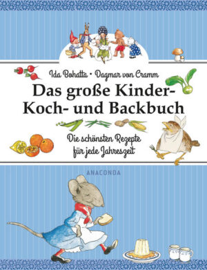 Kochen und Backen macht mit Kindern doppelt Spaß! Für jede Jahreszeit gibt es für Groß und Klein einen köstlichen Gaumenschmaus. Wie wäre es mit Mutter Hases Naschplätzchen im Frühling? Bärenschulen-Pausenschmankerln dann im Sommer? Im Herbst vielleicht Heinzels Erdäpfelzauberei? Und im Winter dürfen natürlich Rotkäppchens Bratäpfel nicht fehlen! Lassen Sie sich von Dagmar von Cramms kindgerechten Rezepten sowie den liebevoll gestalteten Illustrationen von Ida Bohatta verzaubern und werden Sie selbst mit Ihren Kindern zu echten Magiern in der Küche. "Das große Kinder-Koch- und Backbuch" ist erhältlich im Online-Buchshop Honighäuschen.