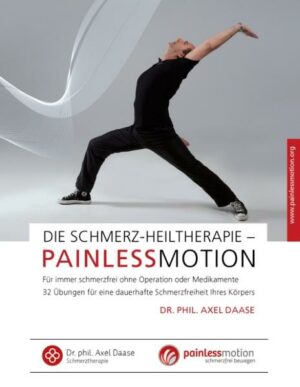 Honighäuschen (Bonn) - Mit 32 Übungen Schmerzen wirkungsvoll wegschmelzen PAINLESSMOTION ist eine Bewegungslehre, die aus den Erkenntnissen der Schmerztherapie nach Dr. phil. Daase entstanden ist. 32 Schmerzfrei-Bewegungsübungen stärken Ihren Körper, machen Sie flexibler und beweglicher. Sie lassen vorhandene Schmerzen wegschmelzen oder verhindern die Entstehung von Schmerzen. Die tiefe Wirkung von PAINLESSMOTION wird durch die spezielle biologische Konzeption dieser Bewegungslehre erreicht. Das Training führt Sie Schritt für Schritt zu einem gesünderen und leistungsfähigeren Körper. Ihre Lebensenergie nimmt zu! Die verloren gegangene Beweglichkeit nach Operationen oder Unfällen können Sie wieder erlangen. Die Entstehung von Schmerzen, Gelenkabnützung oder Schäden an Bandscheiben können präventiv erfolgreich verhindert werden. PAINLESSMOTION wirkt so auch vorbeugend gegen Rückenschmerzen, Kopfschmerzen, Migräne, Gelenkschmerzen oder Haltungsschäden.