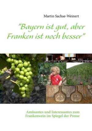 Wein aus Franken - inzwischen nicht nur in Kennerkreisen ein überaus geschätztes Produkt aus bayerischen Landen. Kein Wunder also, wenn Berichte über den Rebensaft vom Main immer wieder die Tagespresse erreichen. Vorliegendes Buch greift diese Artikel auf und verknüpft sie in amüsant-interessanter Manier zu einem bunten Rebstock der Themenvielfalt. Verkostungen mit absolutem Genusspotential werden ebenso thematisiert wie kriminelle Machenschaften rund um den Wein, herausragende Leistungen der fränkischen Winzer ebenso in den Blick genommen wie nüchterne statistische Daten. So ist dem bayerischen Ministerpräsidenten Horst Seehofer durchaus beizupflichten, wenn er lobt: „Bayern ist gut, aber Franken ist noch besser.“