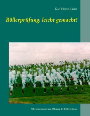 Honighäuschen (Bonn) - In diesem Buch wird dem Leser so viel wie nötig über die Historie des Böllerschießens berichtet, um allen interessierten Menschen einen Überblick über Brauchtum und Tradition des Böllerschießens zu vermitteln, sowie den Weg zu einem verantwortungsbewussten Ausüben des altehrwürdigen Brauchs aufzuzeigen. Der staatlich anerkannte Lehrgangsträger führt die Anwärter auf eine Erlaubnis nach 27 SprengG gezielt auf die Böllerprüfung hin. In leicht verständlicher Weise werden, sowohl komplizierte gesetzliche Bestimmungen, als auch das praktische Schießen, unterstützt durch viele technische Zeichnungen, Farb- und Schwarzweiß Bilder, mit allen möglichen Böllergeräten in ihrer gesamten Komplexität verdeutlicht.