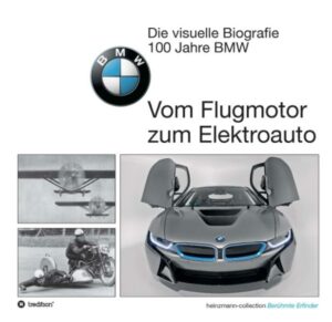 Honighäuschen (Bonn) - Die Bayerischen Motoren Werke (BMW) feierten im März 2016 ihren 100. Geburtstag. Mit seinem weiß-blauen Markenzeichen hat sich BMW schon bald als einer der führenden Automobilhersteller etabliert. "Vom Flugmotor zum Elektroauto" ist der Titel der "Visuellen Biografie". Auf der Grundlage des berühmten Flugmotors über den Bau des ersten Motorrads entwickelte BMW seine Automobile und ab 1991 erstmals das reine Elektrofahrzeug. Die Modellpalette der neuen BMWs sowie der MINI und die Prestigemarke "Rolls-Roys" erfüllen alle Anforderungen an ein Fahrzeugkonzept des 21. Jahrhunderts. Mit den elektrischen Antrieben sowie dem Design der Visionsfahrzeuge befasst sich BMW mit der Mobilität der Zukunft.