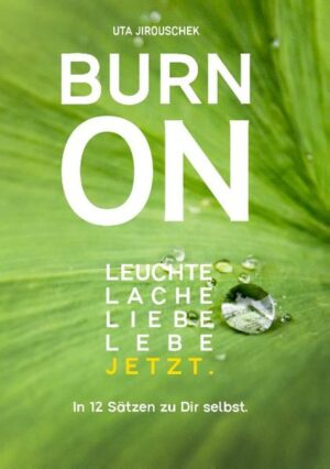 Honighäuschen (Bonn) - Burn on - leuchten, lachen, leben, lieben, jetzt. Und das mit einem Buch, das gerade mal 12 relevante Sätze umfasst? Warum nicht? Wer sich auf das Wesentliche konzentrieren möchte, um jetzt wieder zu leuchten, anstatt ausgebrannt zu sein, der sollte sich nicht mehr als diese kurzen Sätze und die dazugehörigen Bilder zu'mut'en, ...die es bei längerer Betrachtung in sich haben. Dieses Büchlein ist als Begleiter für Menschen gedacht, die sich ausgebrannt fühlen. Es ersetzt jedoch keine Therapie und keinen Artzbesuch!