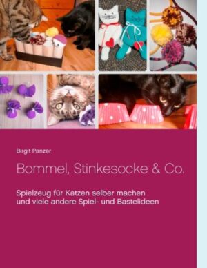 Honighäuschen (Bonn) - Reine Wohnungskatzen können ihr Jagdverhalten nicht auf natürliche Weise ausleben. Deswegen brauchen sie ihre täglichen Spieleinheiten. Katzenspielzeug muss aber nicht teuer sein und für unsere Stubentiger ist es auch nicht wichtig, ob wir es in einem Zoofachhandel gekauft haben oder nicht. Durch ausgiebiges Spielen kann Problemverhalten vermieden werden, das häufig durch Unterforderung und Langeweile entsteht. Bereits bestehende Verhaltensauffälligkeiten werden sehr oft einfach durch tägliches Spielen aus der Welt geschafft. Dieses Buch soll Katzenbesitzern, die das Leben ihrer Samtpfoten durch selbst gemachte bzw. einfach umfunktionierte Dinge aufregender und abwechslungsreicher gestalten wollen, einige Anregungen bieten.