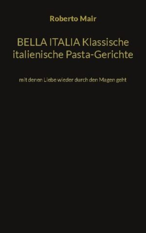 Das Buch "Klassische italienische Pasta- Gerichte" handelt von den beliebtesten und traditionellsten italienischen Pasta-Gerichten, die in jedem italienischen Restaurant und in jeder italienischen Küche zu finden sind. Diese Gerichte haben ihren Ursprung in den unterschiedlichen Regionen Italiens und zeichnen sich durch die Verwendung von lokalen Zutaten und traditionellen Methoden aus. Die italienische Küche ist weltweit bekannt und geschätzt für ihre Vielfalt und ihre Einfachheit. Die Pasta, ein fester Bestandteil der italienischen Küche, hat in jeder Region ihre eigene Geschichte und ihre eigenen Traditionen.