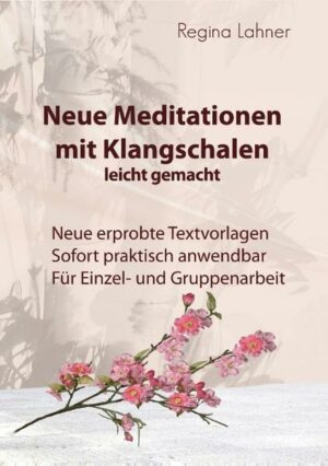 Honighäuschen (Bonn) - Regina Lahner gibt seit 2007 Ausbildungen, Kurse, Workshops und Meditationen mit Klangschalen. Ihr erstes Buch "Klangschalenmassage leicht gemacht" erschien 2012. Ein Jahr später folgte dann der erste Band von Meditationen mit Klangschalen leicht gemacht. Band zwei Neue Meditationen mit Klangschalen leicht gemacht enthält wieder zahlreiche neue Textvorlagen für den Einsatz bei Einzel- oder Gruppenarbeit - vom Jugendlichen bis zum Erwachsenen. Dabei wird der Fokus wieder auf erprobte und praxisnahe Texte gelegt, die eine ganzheitliche Entspannung für Körper, Geist und Seele versprechen. Sie genießen magische Momente und Momente des Glücks, reisen gedanklich zum Traum von Hawaii, spüren die warmen Farben des Herbstzaubers und wärmen sich nach einem Spaziergang an den Flammen der Kaminfeuer-Meditation wieder auf. Sie wandern durch einen sonnendurchfluteten Weinberg, entdecken Ihre Innere Schönheit und sprechen die Sinne bei der Duftmeditation an. Sie erleben die Weihnachtszeit wieder mit staunenden Kinderaugen, träumen vom Urlaub an Bord Ihres Traumschiffes und genießen die pure Entspannung bei der Sternenzauber und Schneeflöckchen-Meditation und vieles mehr. Seien Sie gespannt... Alle Texte dieses Buches eignen sich wieder für den sofortigen praktischen Einsatz. Passende Empfehlungen, die die Intensität der Meditation noch vertiefen, runden das Ganze ergänzend ab.