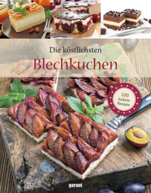 Von Apfelkuchen bis Zwetschgendatschi reicht die Auswahl an köstlichen Blechkuchen, die zu jeder Jahreszeit ohne großen Aufwand gebacken werden können. Wir haben für Sie 100 herrliche Rezepte gesammelt und ausprobiert, damit Sie Ihre Lieben damit verwöhnen können. Alle Rezepte sind übersichtlich zusammengestellt, durchgehend mit farbigen Abbildungen versehen und Schritt für Schritt erklärt. Ein ausführlicher Ratgeberteil, der viele Tipps und Tricks verrät, garantiert den Erfolg. Gutes Gelingen und viel Spaß beim Backen und Genießen.