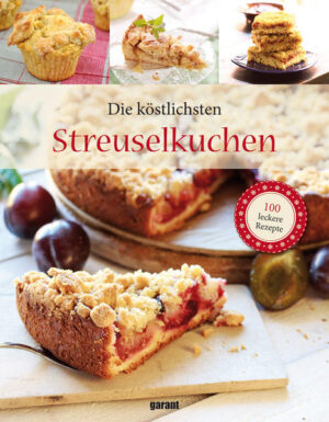 Streuselkuchen – wem läuft da nicht schon beim Gedanken an diese Köstlichkeit das Wasser im Munde zusammen? Die Erinnerungen an Großmutters Streuselkuchen werden wach und man meint den Duft des Kuchens in der Nase zu haben. Wir haben für Sie 100 herrliche Rezepte gesammelt und ausprobiert, damit Sie Ihre Lieben damit verwöhnen können. Alle Rezepte sind übersichtlich zusammengestellt, durchgehend mit farbigen Abbildungen versehen und Schritt für Schritt erklärt. Ein ausführlicher Ratgeberteil, der viele Tipps und Tricks verrät, garantiert den Erfolg. Gutes Gelingen und viel Spaß beim Backen und Genießen.