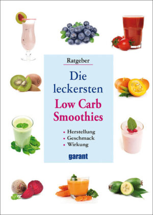 Gesund mit Low Carb! In diesem Buch werden die Grundzüge der Low-Carb-Ernährung ausführlich erläutert. Hinzu kommen allgemeine Informationen über Ernährungsfragen, Lebensmittel und Gesundheitstipps. Anschließend finden Sie Hintergrundinformationen zu Smoothies im Allgemeinen sowie zu Grünen Smoothies, von denen viele für die Ernährung nach dem Low-Carb-Prinzip geeignet sind. Wir haben für Sie viele leckere Rezepte zu den Low Carb Smoothies zusammengestellt. Sie sollten als sinnvolle Ergänzung einer kohlenhydratarmen Ernährung verwendet werden.