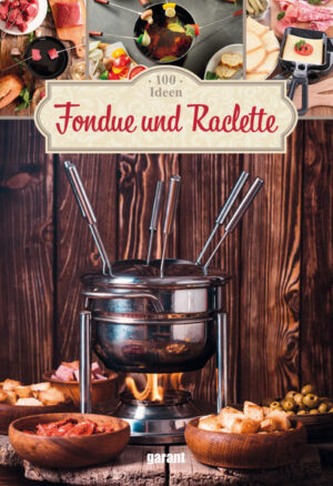 Fondue und Raclette sind der Inbegriff von Gemütlichkeit. Zusammen mit Freunden und Familie am Tisch sitzen und einfach nur genießen – was gibt es Schöneres? Alles lässt sich bequem vorbereiten und die Küche ist bereits aufgeräumt, wenn die Gäste kommen. So können Sie sich als Gastgeber entspannt zurücklehnen und sich ganz Ihren Gästen widmen. Gekocht wird einfach am Tisch. Was in den Fonduetopf, auf den Raclette- oder den Tischgrill kommt, entscheiden Sie dabei frei nach eigenem Geschmack. Ob mit Fleisch und Geflügel, Fisch und Meeresfrüchten, Käse, Gemüse oder Obst und Schokolade – die Variationsmöglichkeiten sind schier endlos. Dazu noch einige Beilagen, Dips und Soßen und der Genuss ist perfekt. Zahlreiche Rezeptideen und Tipps hierzu finden Sie in diesem Buch.