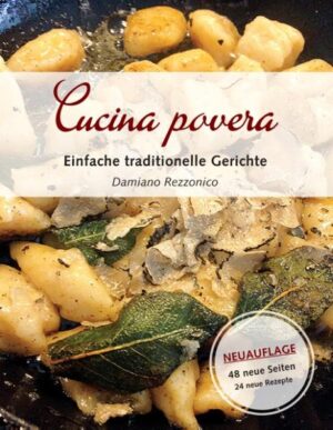 Damiano Rezzonico ist als Tessiner mit den einfachen traditionellen Gerichten der Region aufgewachsen. Als begeisterter Koch hat er im Laufe der Jahre die Rezepte verfeinert, neu kreiert und zu köstlichen Menüfolgen zusammengestellt. Die „Cucina povera“ steht für eine leichte, bekömmliche und natürliche Küche. Mit einfachen, raffinierten, überlieferten Rezepten, Zutaten, Gewürzen und Kniffen. Sie wecken die Lust auf italienisch inspirierte Speisen, die sich jenseits der ausgetretenen Pfade bewegen. Die bildstarke Hommage an die bäuerliche Tessiner Küche ist trefflich gelungen und kann als grafisches Kunstwerk bezeichnet werden, das jede Bücherwand bereichert. Die „Cucina povera“ zeichnet sich durch ihre Einfachheit und die begrenzte Anzahl an verfügbaren Ingredienzen aus: Kräuter aus dem Garten, Kastanien, Pilze, Gemüsesorten, Mais, Kartoffeln, Fleisch und Fisch. Sie bilden die Grundlage der bäuerlichen Tessiner Küche, die traditionell geprägt ist und sich auf den Geschmack der Gerichte und ihrer raffinierten Zubereitung konzentriert. Essensreste, wie beispielsweise altes Brot, finden in den Rezepten auf verschiedene Arten ihre Verwertung. Ergänzt wird die Rezeptsammlung durch Gerichte auch aus anderen Regionen (u.a. Italien und Spanien). Denn die „Cucina povera“ gibt es überall und hat je nach Land und Region ihre speziellen Eigenheiten. Cucina povera ist Tradition, Leidenschaft und Lebenseinstellung.