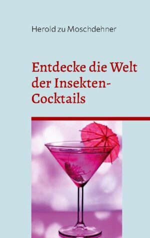 "Das besondere Cocktail-Rezeptbuch" - Entdecke die Welt der Insekten-Cocktails mit diesem inspirierenden Kochbuch. Lernen Sie, wie Sie Ihre eigenen ungewöhnlichen und geschmackvollen Cocktails zu Hause zubereiten können. Von erfrischenden Säften bis hin zu klassischen Cocktails wie Margaritas werden Sie mit Schritt-für-Schritt-Anleitungen und Tipps überrascht sein, wie einfach es ist, Insekten in Ihre Getränke zu integrieren. Jedes Rezept ist mit einer Liste der benötigten Zutaten und farbenfrohen Fotos versehen. Erweitern Sie Ihr Cocktail-Repertoire und erleben Sie ein neues Geschmackserlebnis. Dein Herold zu Moschdehner